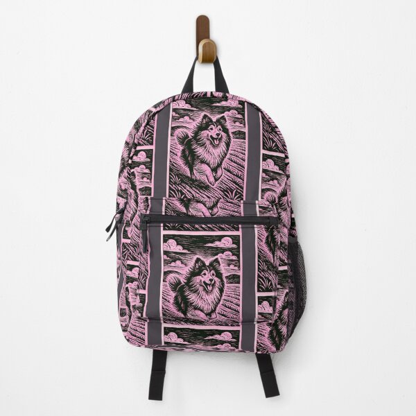 Item preview, The Sheltie - Linocut Edition (pink) designed and sold by Ophelia's Wardrobe.