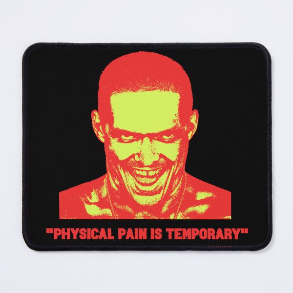 Item preview, "Physical pain is temporary" - Oleksandr Usyk Quote Artwork designed and sold by Art-for-World.