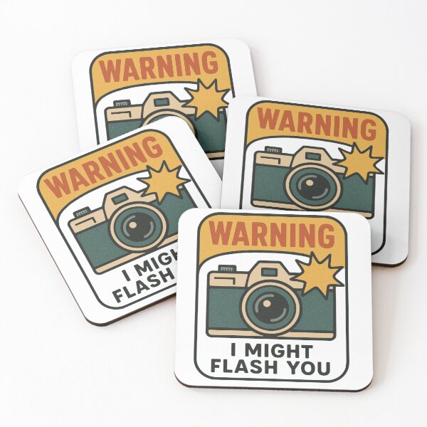 Item preview, Camera Lover Gift Warning I Might Flash You designed and sold by Prints-by-Olaf.