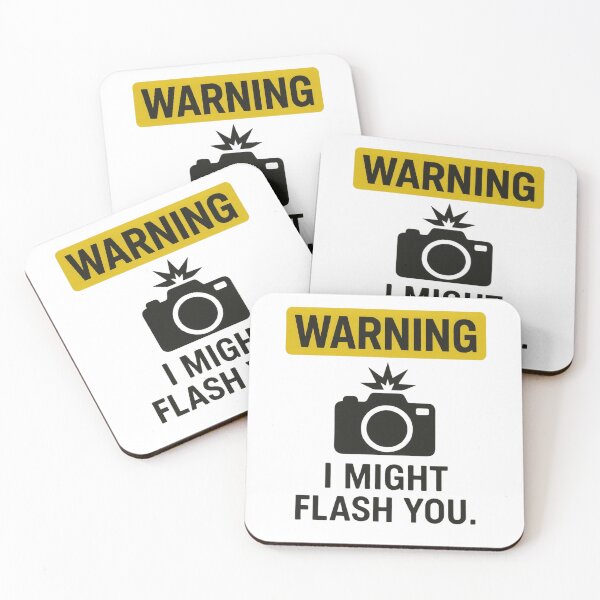 Item preview, Camera Lover Gift Warning I Might Flash You designed and sold by Prints-by-Olaf.