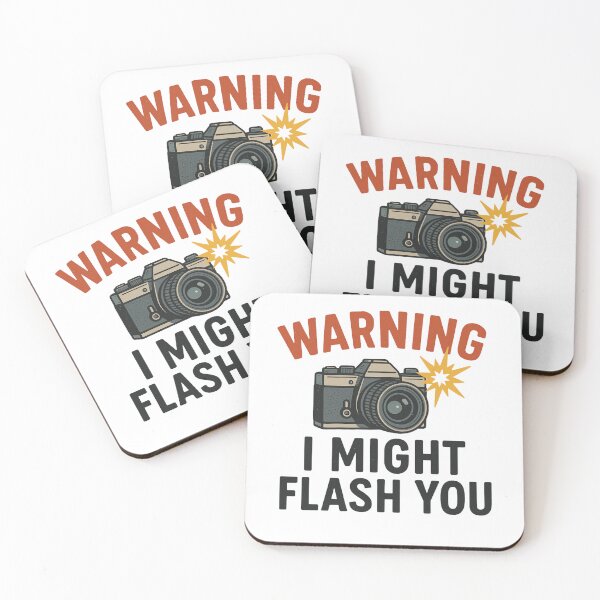 Item preview, Camera Lover Gift Warning I Might Flash You designed and sold by Prints-by-Olaf.