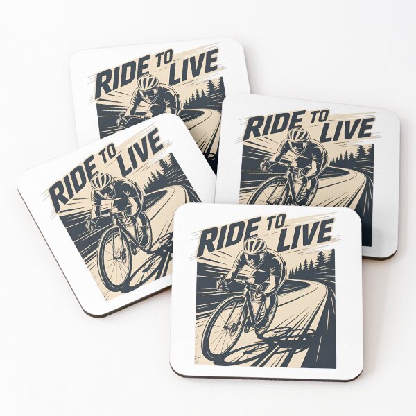 Item preview, Ride to Live Cycling Road Bike Rider designed and sold by PrintAtelier.