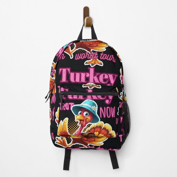 Item preview, Colorful Turkey with Adventure Backpack designed and sold by SplashTastic.
