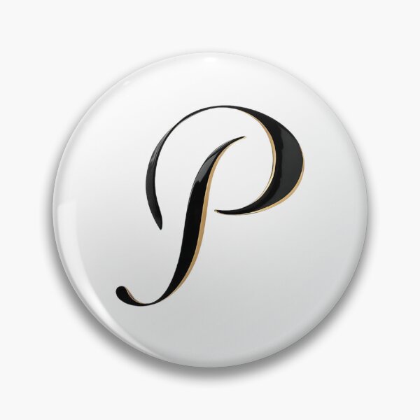 Item preview,  Letter P – Gold & Black Elegance designed and sold by RAKO13.