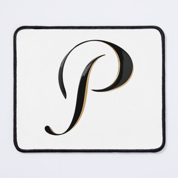 Item preview, Letter P – Gold & Black Elegance designed and sold by RAKO13.
