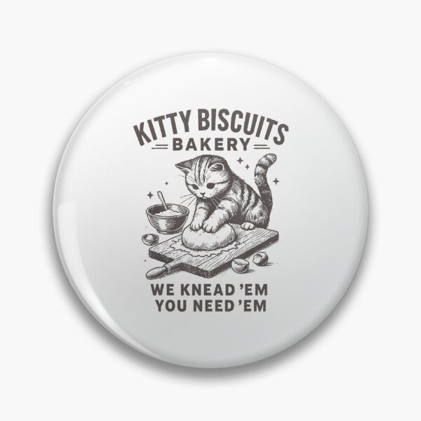 Item preview, Cat Biscuit Maker, Funny Cat Kneading, Kitty Lover, kitty biscuits bakery we knead em you need em designed and sold by kawaiivsglitch.