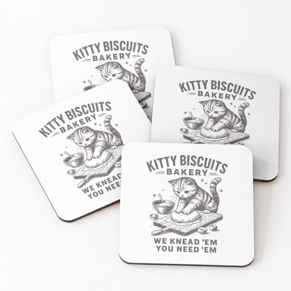 Item preview, Cat Biscuit Maker, Funny Cat Kneading, Kitty Lover, kitty biscuits bakery we knead em you need em designed and sold by kawaiivsglitch.