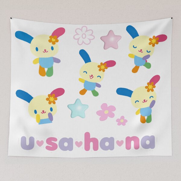 Item preview, Usahana Fan Art – Colorful and Cute Bunny Collage designed and sold by Heavenly-Cloudz.