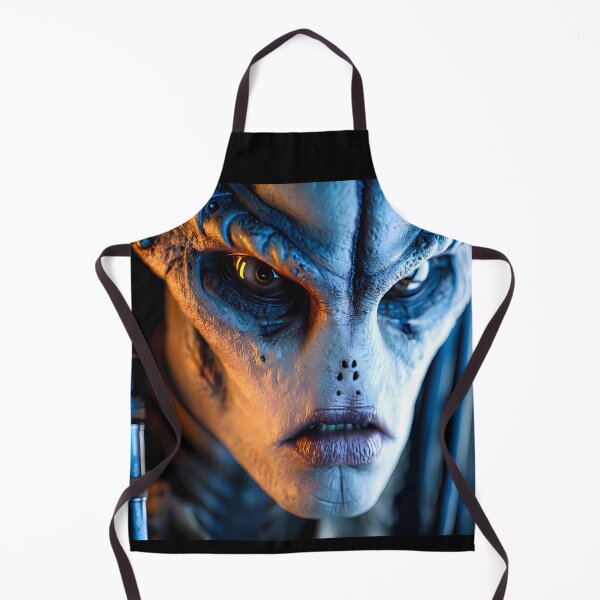 Item preview, Humanoid Alien with Detailed Blue Skin designed and sold by OneMillionSpot.