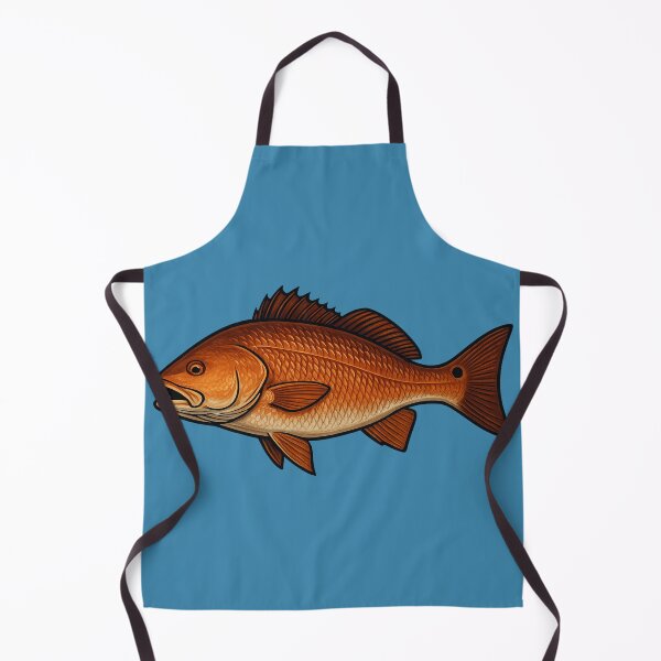 Item preview, Redfish with Copper Scales – Bold Angler Illustration designed and sold by NoRestDesigns.
