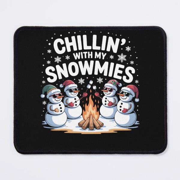 Item preview, Chillin With My Snowmies Campfire Snowman Men Women Kids designed and sold by clothesy7.
