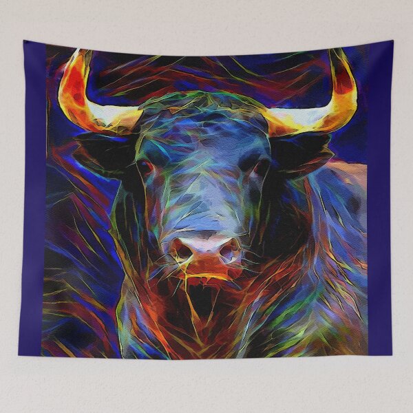 Aperçu de l'œuvre Toro Flash, Bull, Taureau, Toro, Lea Roche Peintures créée et vendue par L. ROCHE.