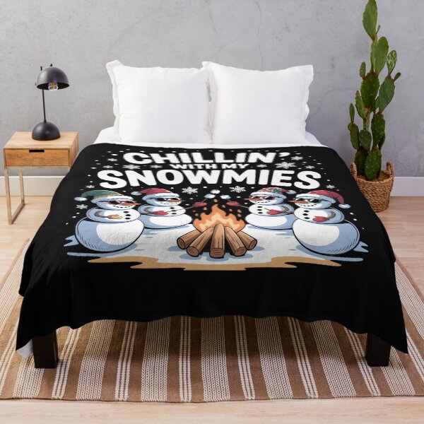 Item preview, Chillin With My Snowmies Campfire Snowman Men Women Kids designed and sold by clothesy7.