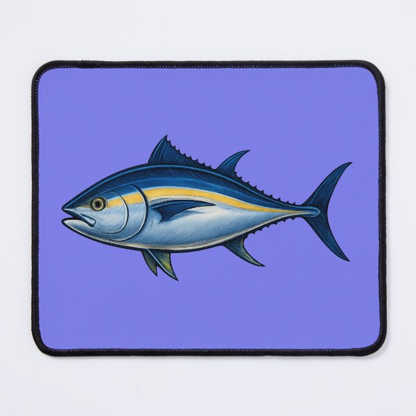 Item preview, Bluefin Tuna – Metallic Blue and Silver Sportfish Art designed and sold by NoRestDesigns.