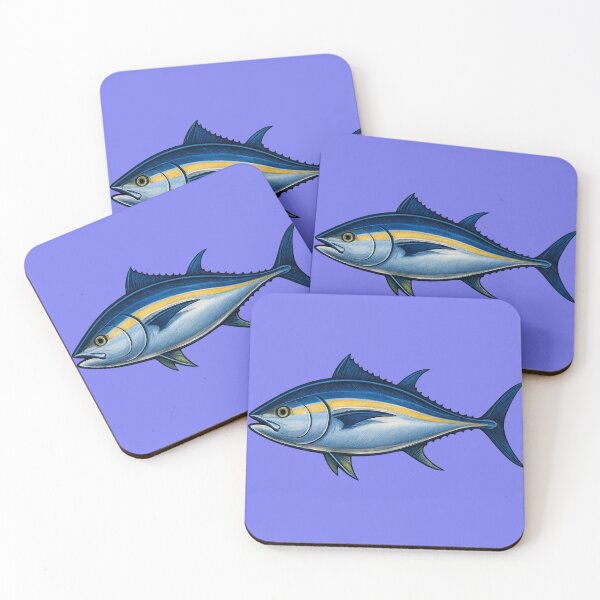 Item preview, Bluefin Tuna – Metallic Blue and Silver Sportfish Art designed and sold by NoRestDesigns.