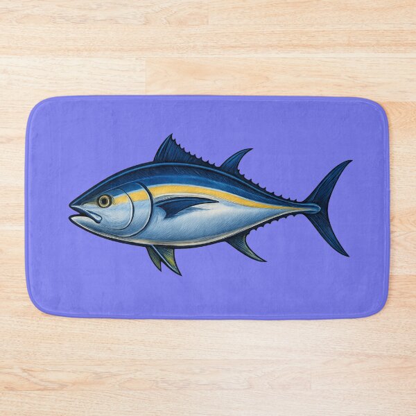 Item preview, Bluefin Tuna – Metallic Blue and Silver Sportfish Art designed and sold by NoRestDesigns.