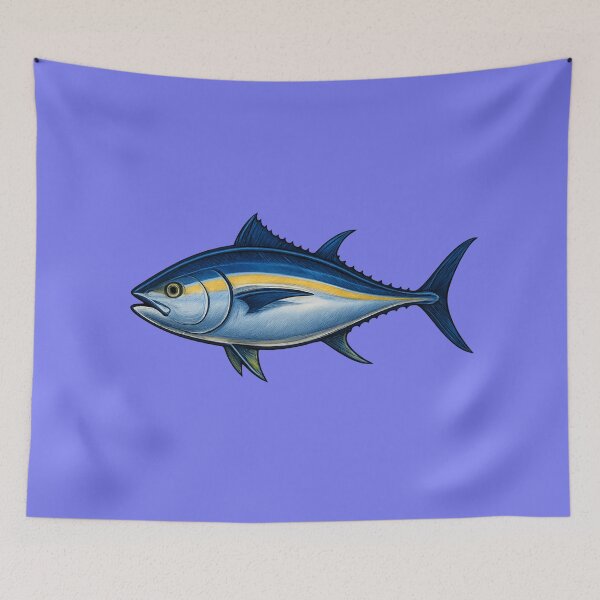 Item preview, Bluefin Tuna – Metallic Blue and Silver Sportfish Art designed and sold by NoRestDesigns.