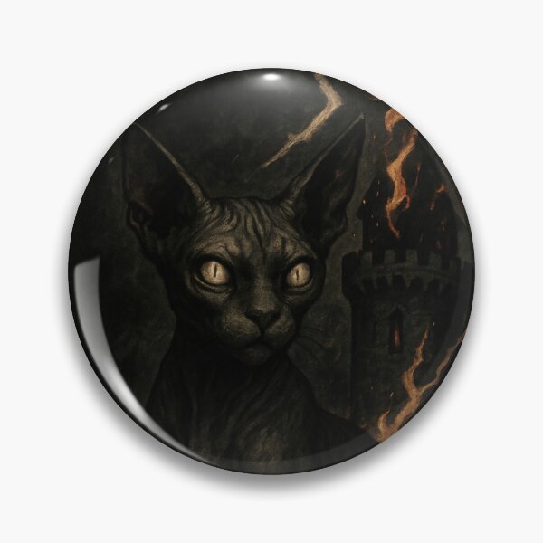 Item preview, The Tower Tarot Card Sphynx Edition  designed and sold by LokiTheGrimm.