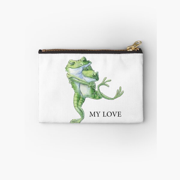 Item preview, Romantic Frogs Hugging in Love designed and sold by artistcamellia.