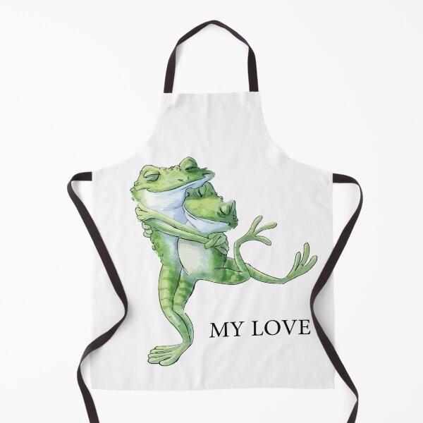 Item preview, Romantic Frogs Hugging in Love designed and sold by artistcamellia.