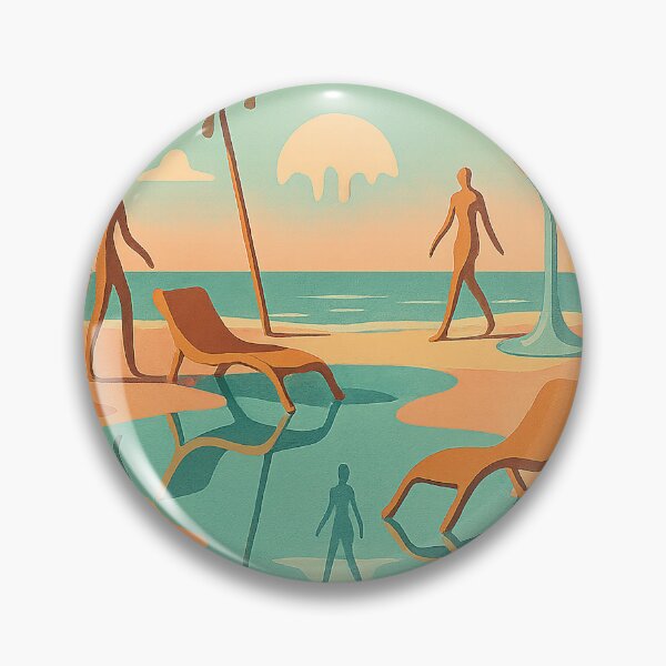 Item preview, Surreal Beachscape with Giant Cocktails designed and sold by weirdfishes123.