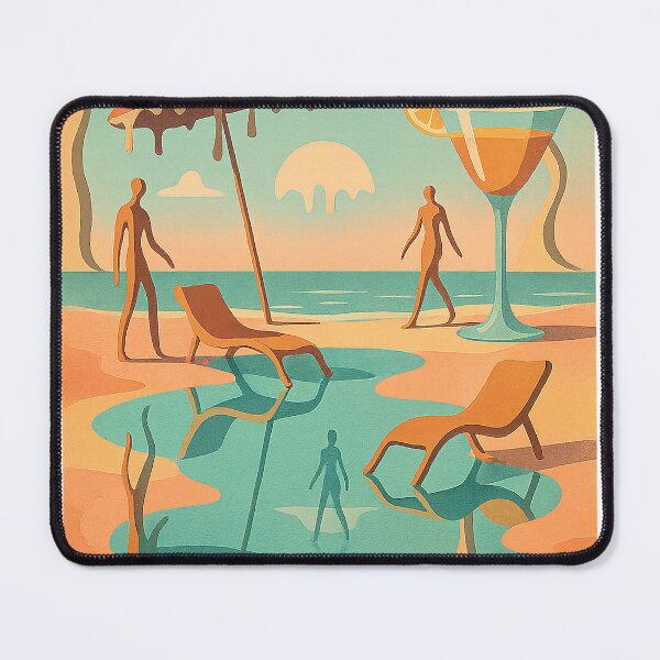 Item preview, Surreal Beachscape with Giant Cocktails designed and sold by weirdfishes123.