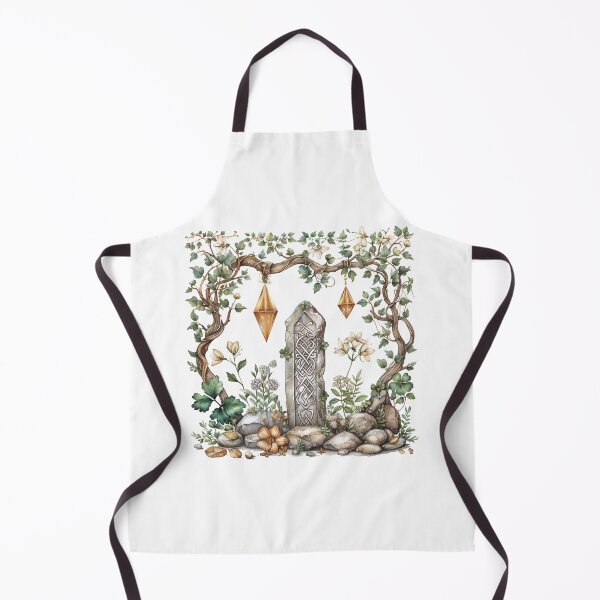 Item preview, Celtic Stone Monument – Mystical Botanical Illustration designed and sold by CelticSoulShop.