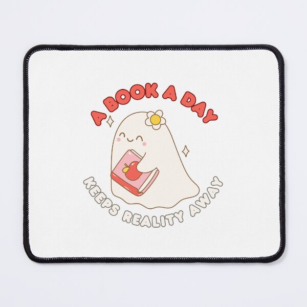 Item preview, A Book A Day Keeps Reality Away ~ cute book aesthetic designed and sold by The Romantics Atelier.