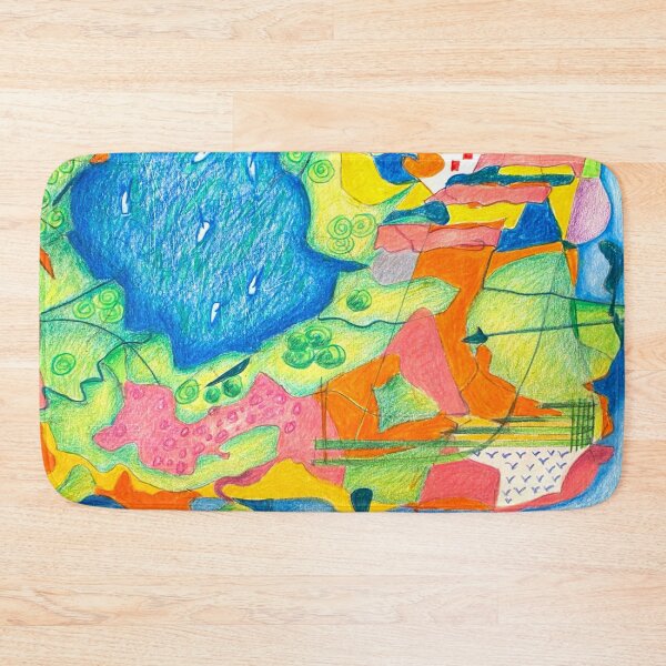 Item preview, Boats visiting the garden island. Abstract designed and sold by Tereza Pilar  Art.