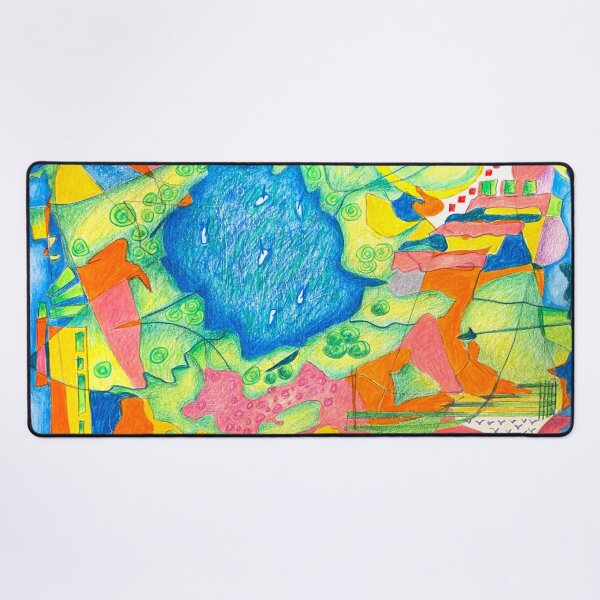 Item preview, Boats visiting the garden island. Abstract designed and sold by Tereza Pilar  Art.
