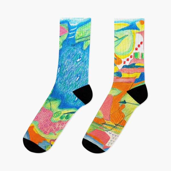 Item preview, Boats visiting the garden island. Abstract designed and sold by Tereza Pilar  Art.