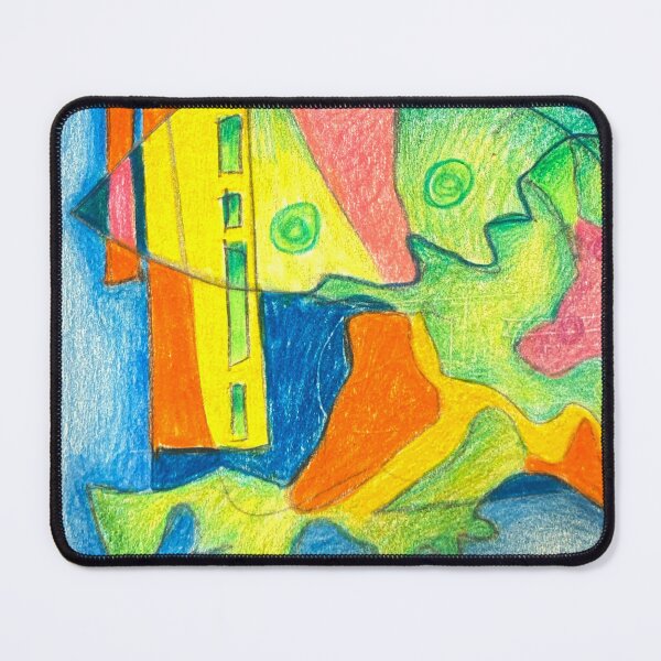 Item preview, Abstract 1. Boats visiting the garden island. designed and sold by Tereza Pilar Art.
