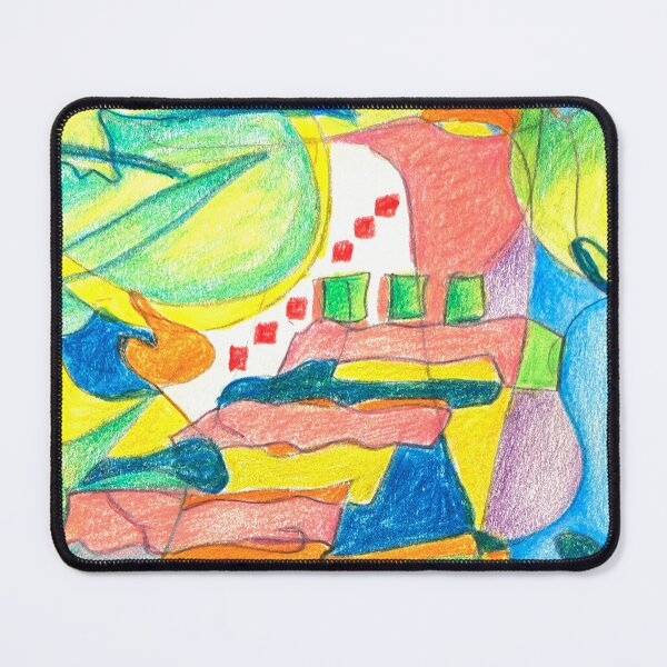 Item preview, abstract 2. Boats visiting the garden island. designed and sold by Tereza Pilar Art.