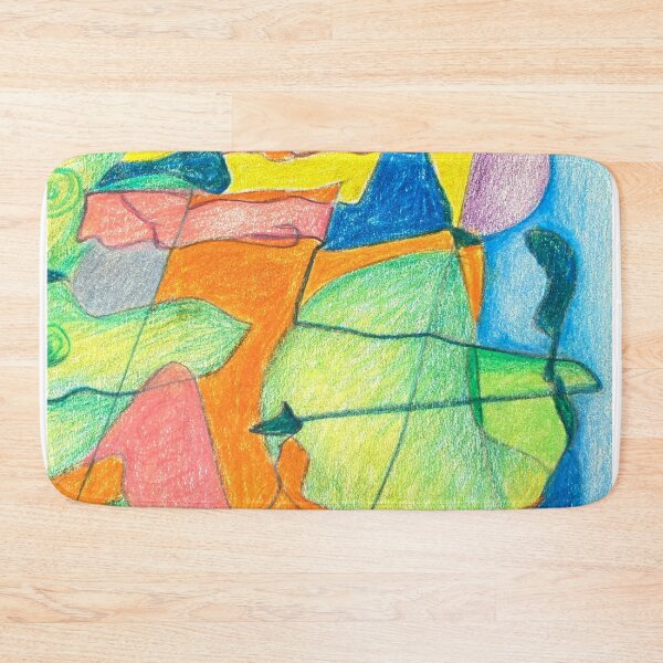 Item preview, abstract 2. Boats visiting the garden island. designed and sold by Tereza Pilar  Art.