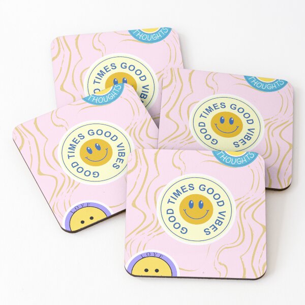 Item preview, Retro Smiley Face Sticker Set - Positive Vibes Pastel Aesthetic designed and sold by LuxaSoul88.