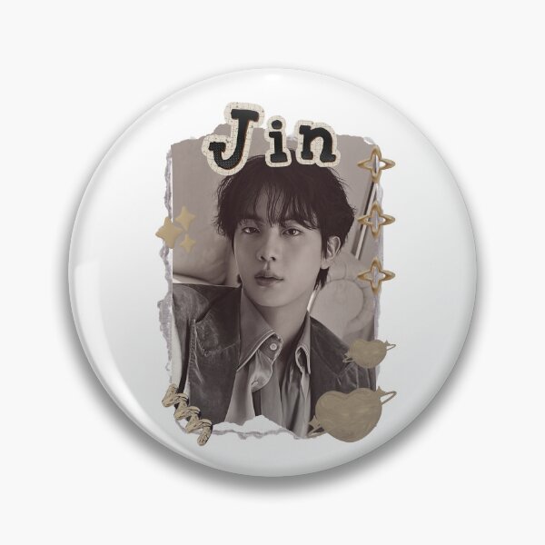 Item preview, BTS Jin K-pop Boy group Scrapbook Collage Cozy Y2K Vintage Design designed and sold by HELL0WBELLO.