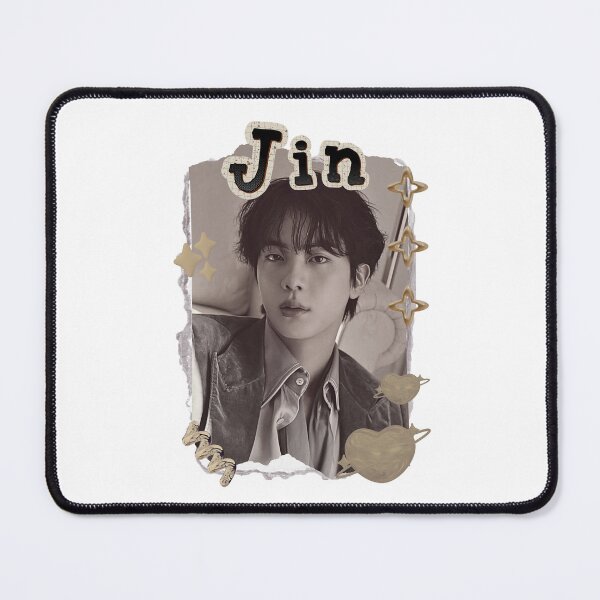 Item preview, BTS Jin K-pop Boy group Scrapbook Collage Cozy Y2K Vintage Design designed and sold by HELL0WBELLO.