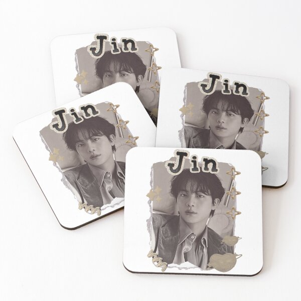 Item preview, BTS Jin K-pop Boy group Scrapbook Collage Cozy Y2K Vintage Design designed and sold by HELL0WBELLO.