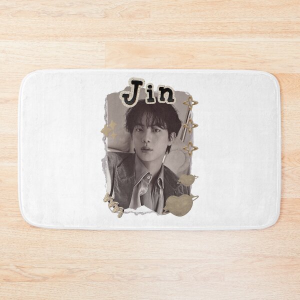 Item preview, BTS Jin K-pop Boy group Scrapbook Collage Cozy Y2K Vintage Design designed and sold by HELL0WBELLO.