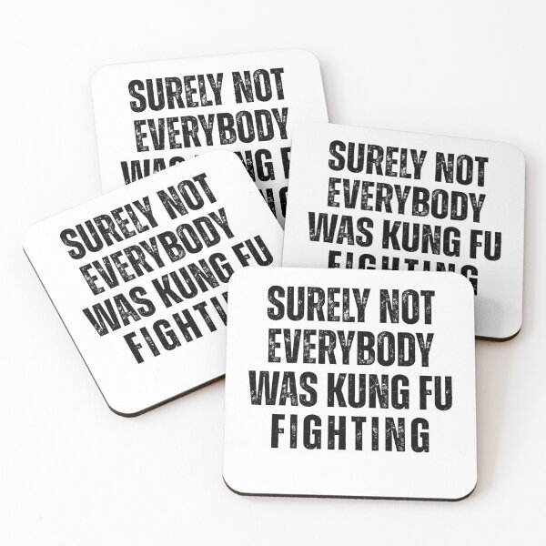 Item preview, Surely Not Everybody Was Kung Fu Fighting – Everyone Chinese Martial Arts Humor designed and sold by SkeletonsDanger.