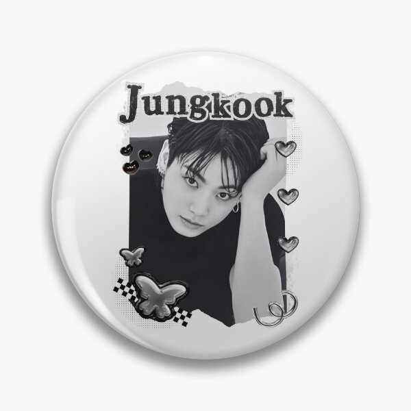 Item preview, BTS Jungkook Kpop Boy Group Black and White Collage Design designed and sold by AJUNICE STUDIO.