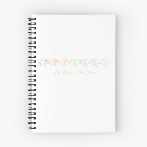 Item preview, “No brain is the same” pastel rainbow  designed and sold by Lydia.Create.