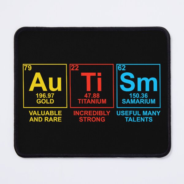 Item preview, Autism Awareness Women Men Kids Elements Periodic Table ASD designed and sold by Faissal Thomass.