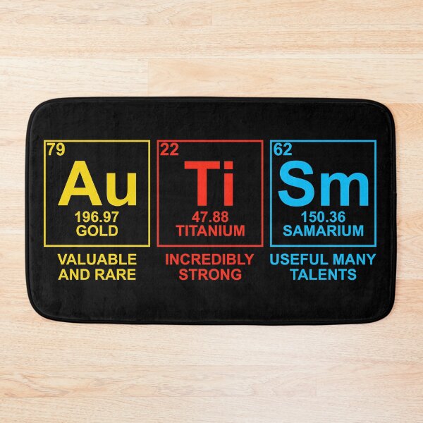 Item preview, Autism Awareness Women Men Kids Elements Periodic Table ASD designed and sold by Faissal Thomass.