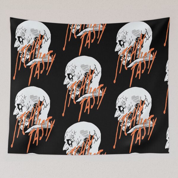 Item preview, Itchy Tasty Creepy Skull Quote Design designed and sold by DevantGleich.