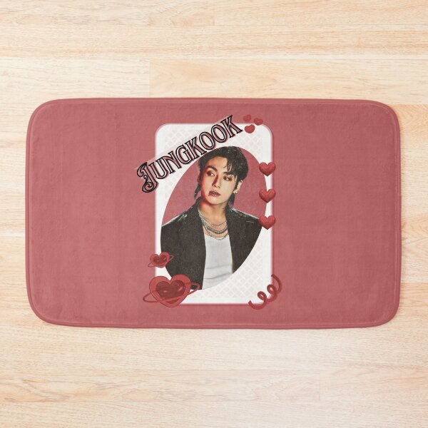Item preview, BTS Jungkook Kpop Boy Group Card Red Aesthetic Collage Design designed and sold by AJUNICE STUDIO.