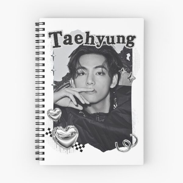 Item preview, BTS V Taehyung Kpop Boy Group Black and White Collage Design designed and sold by AJUNICE STUDIO.