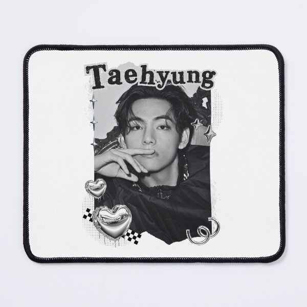 Item preview, BTS V Taehyung Kpop Boy Group Black and White Collage Design designed and sold by AJUNICE STUDIO.