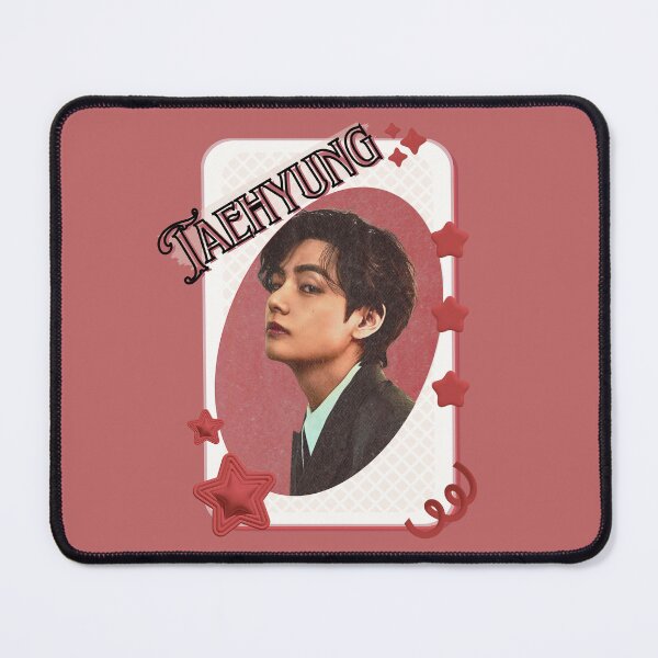 Item preview, BTS V Taehyung Kpop Boy Group Card Red Aesthetic Collage Design designed and sold by AJUNICE STUDIO.