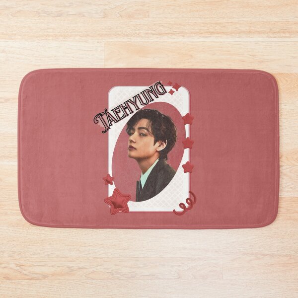Item preview, BTS V Taehyung Kpop Boy Group Card Red Aesthetic Collage Design designed and sold by AJUNICE STUDIO.